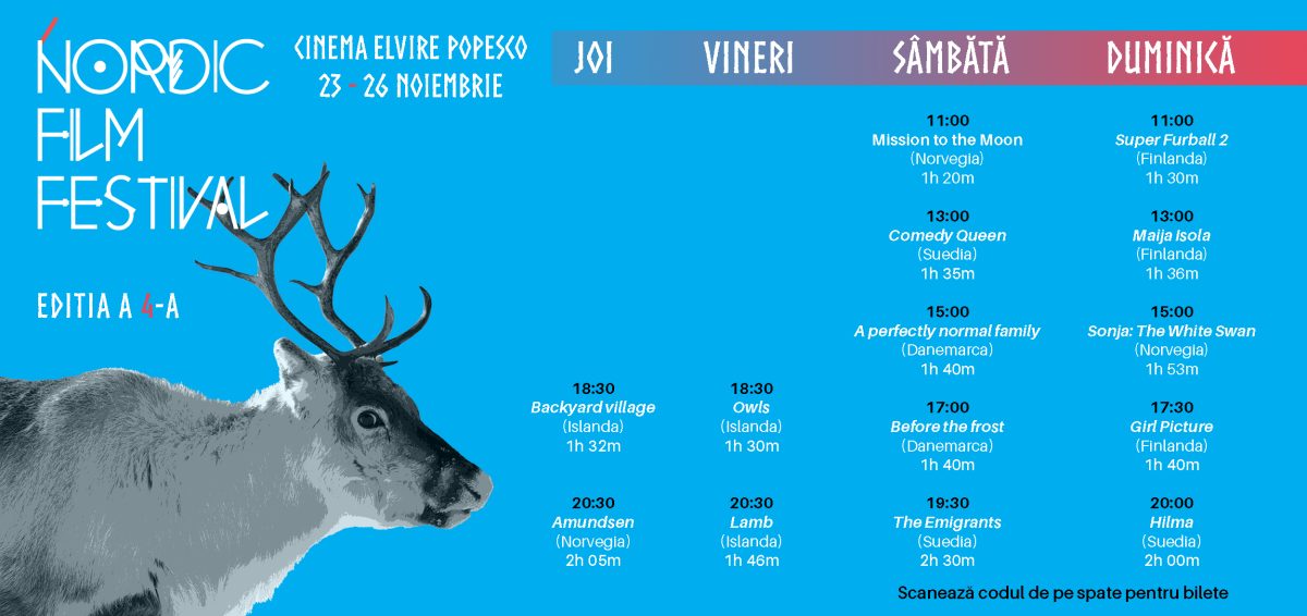 Nordic Film Festival revine la București 23 - 26 noiembrie